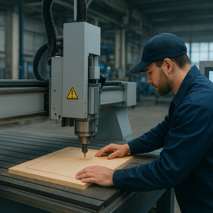 Trabajador cnc router